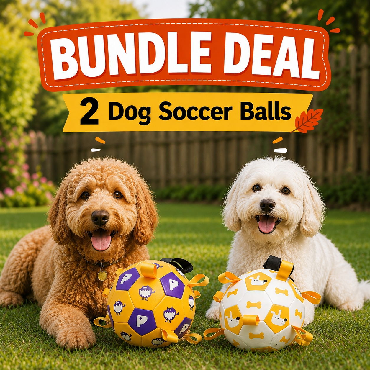 Soccer Ball Dog Toy 2x