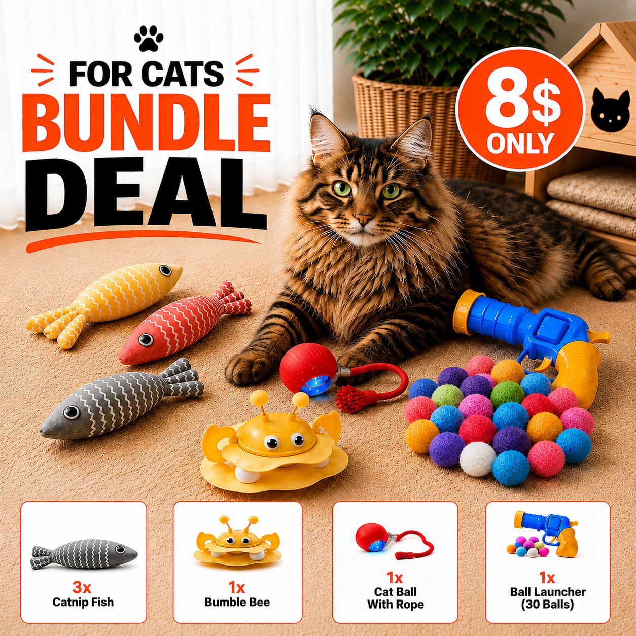 Super Cat Toy Set
