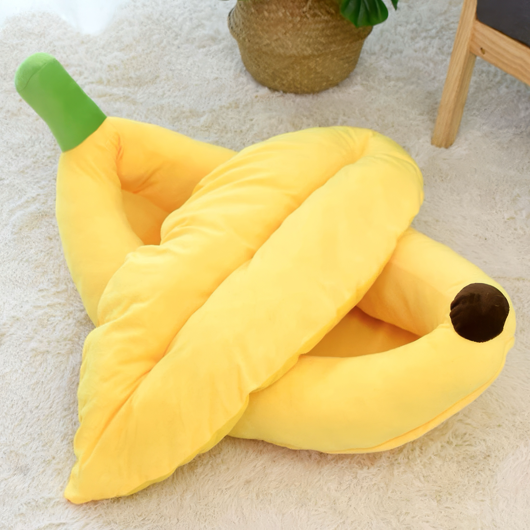 Banana bed removable washable cushion

