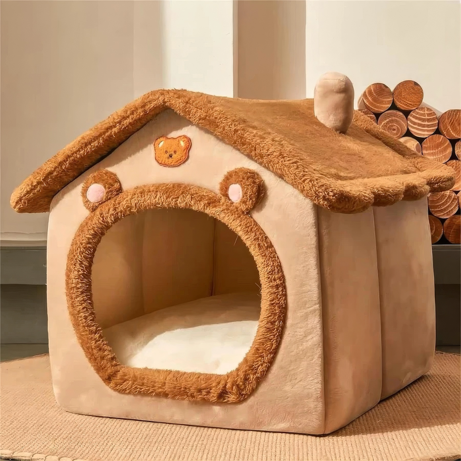 Pet house with teddy bear design