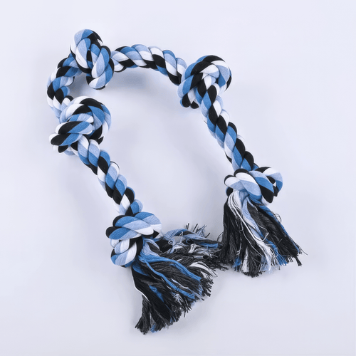 Whether your dog likes to tug, chase or chew, this blue cotton rope holds up to hours of play
