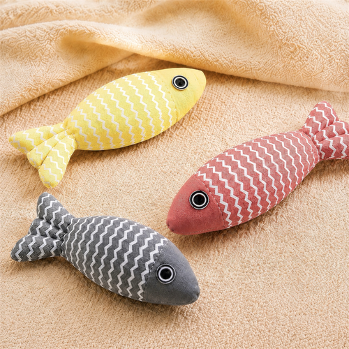 This catnip fish cat toy is great for rubbing, kneading, and bunny kicks